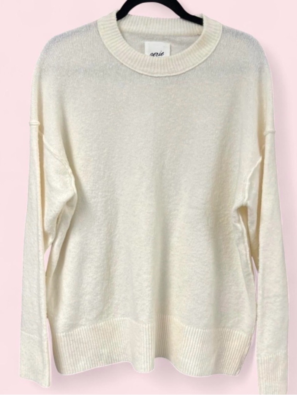 Aerie Cream Crewneck Women's Sweater